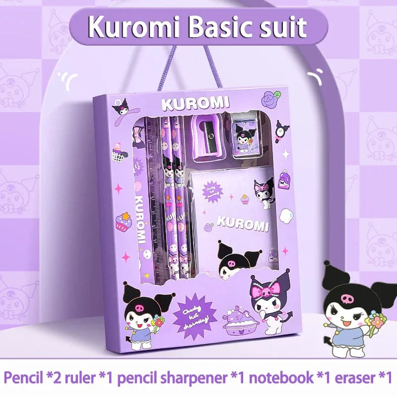 Set de Papelería Sanrio Kuromi – 12 Piezas (Edición Especial)