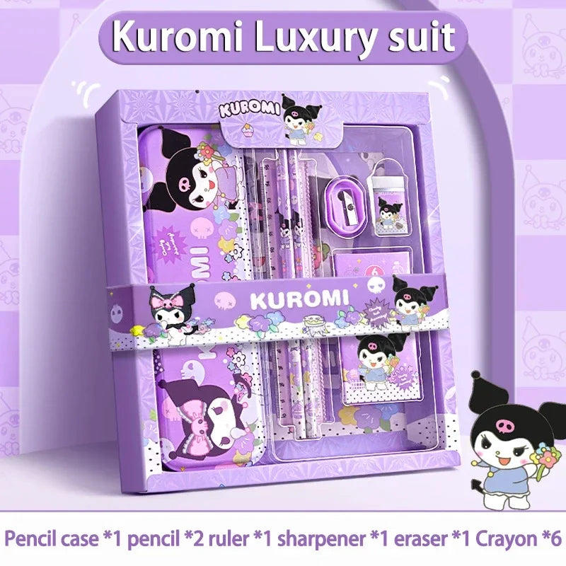 Set de Papelería Sanrio Kuromi – 12 Piezas (Edición Especial)
