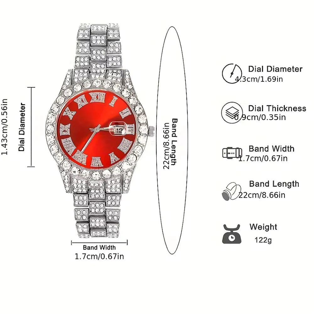 Set Urbano Street Royal – Reloj + Cadena + Pulsera Cuban Link (3 piezas)