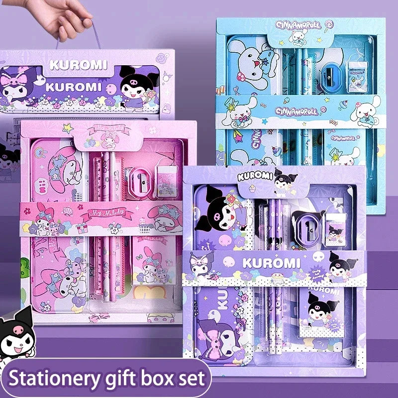 Set de Papelería Sanrio Kuromi – 12 Piezas (Edición Especial)
