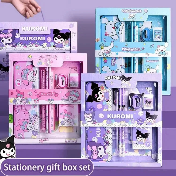 Set de Papelería Sanrio Kuromi – 12 Piezas (Edición Especial)
