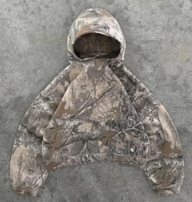 Sudadera casual de manga Larga con Capucha Estilo Holgado